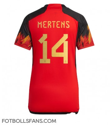 Belgien Dries Mertens #14 Replika Hemmatröja Damer VM 2022 Kortärmad